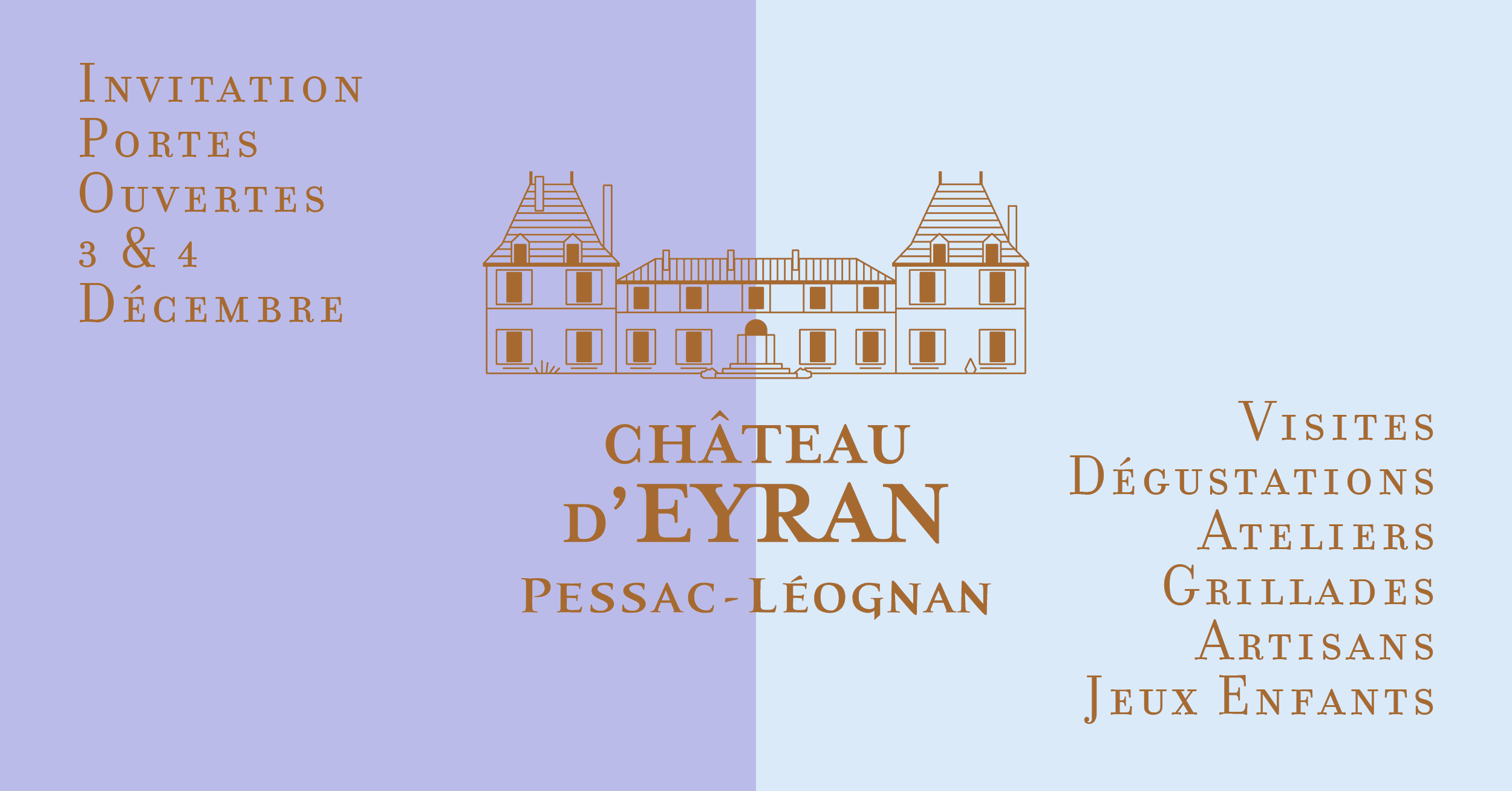 Invitation portes ouvertes du Château d'Eyran