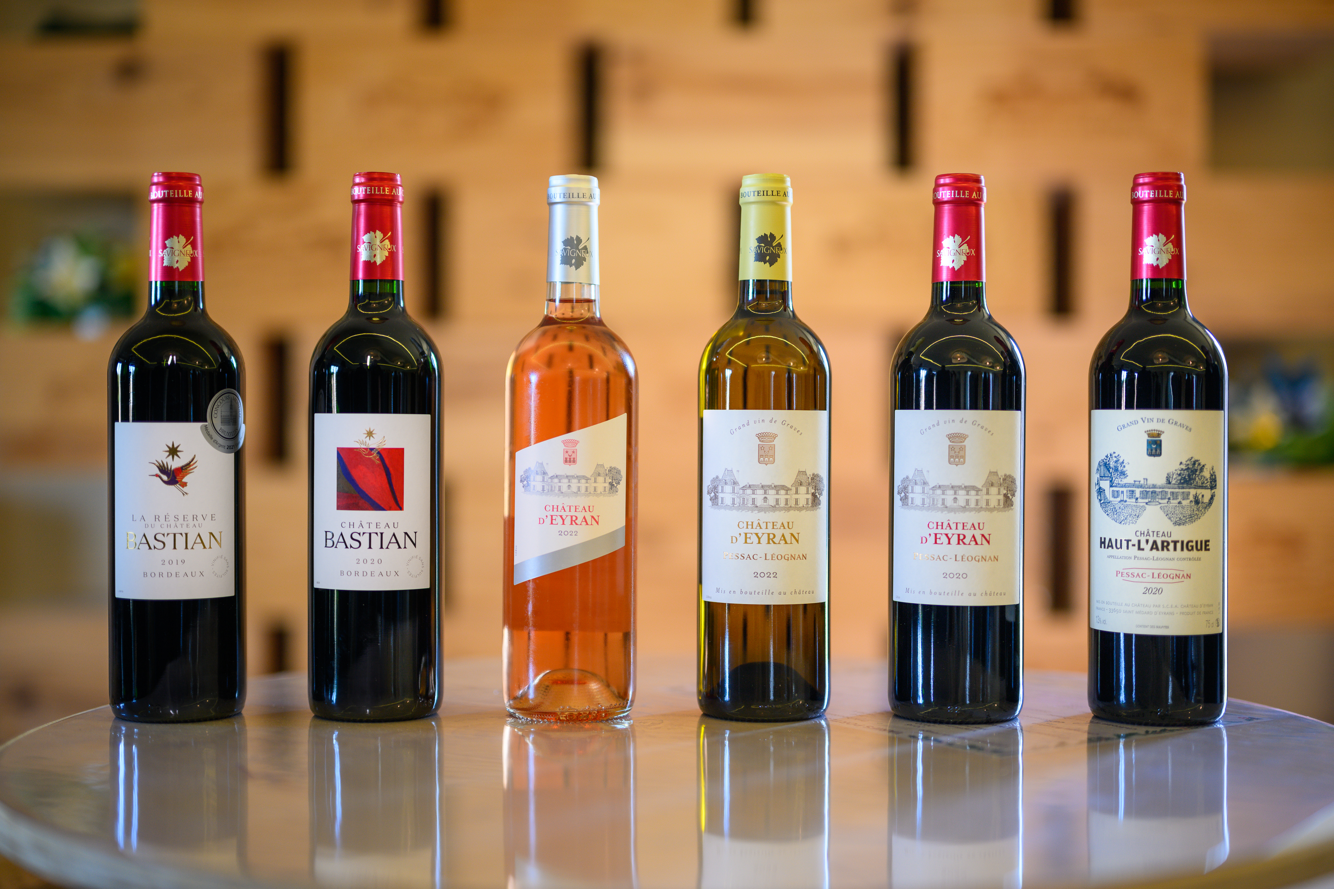 Gamme des vins des vignobles Savigneux