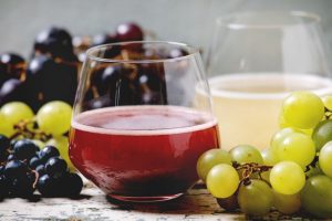 Vins bourru rouge et blanc